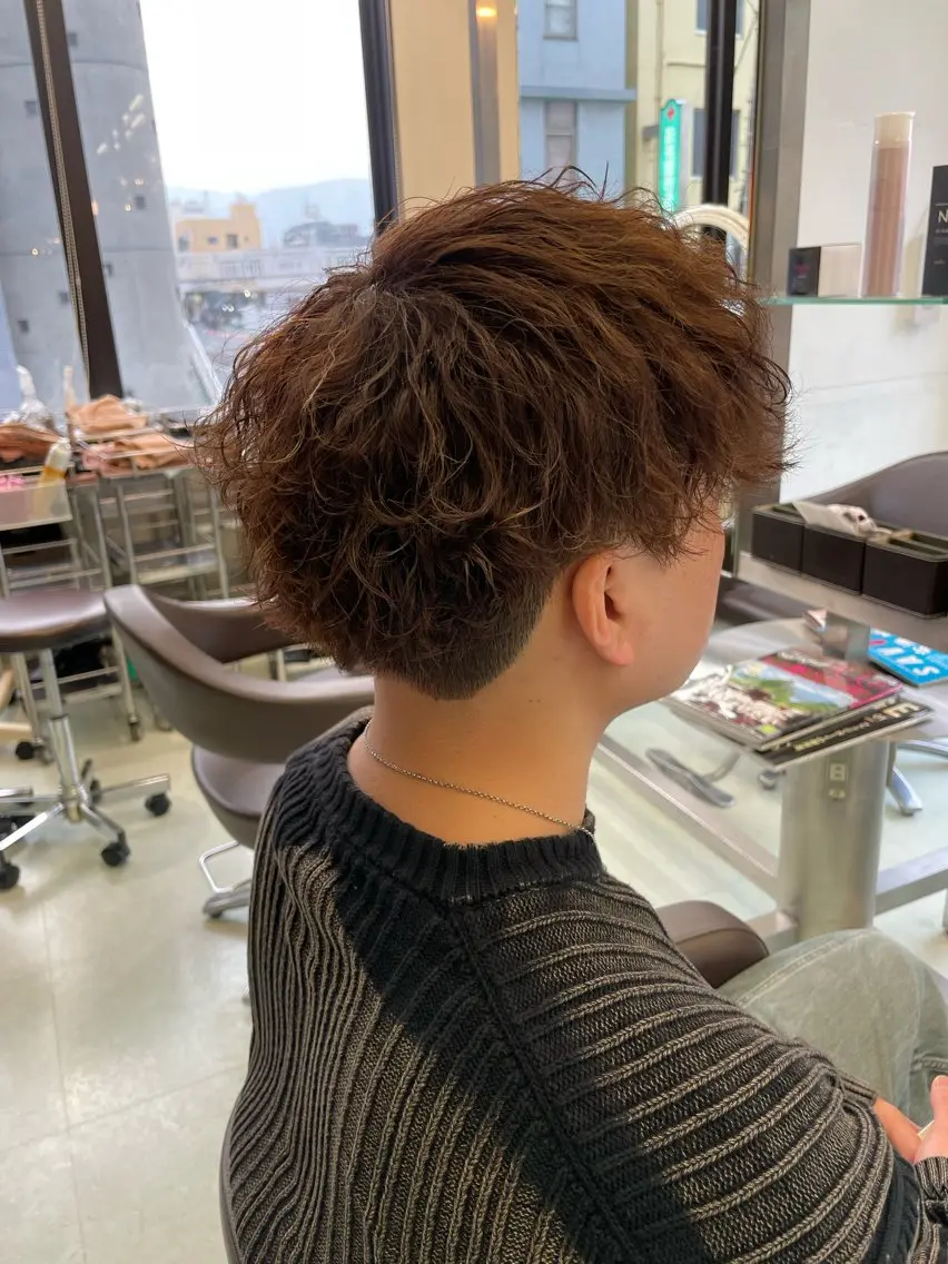 パーマ メンズ メンズパーマ 波巻きパーマ ✨似合わせ特化美容師 WILL上村 拳吾のヘアスタイル