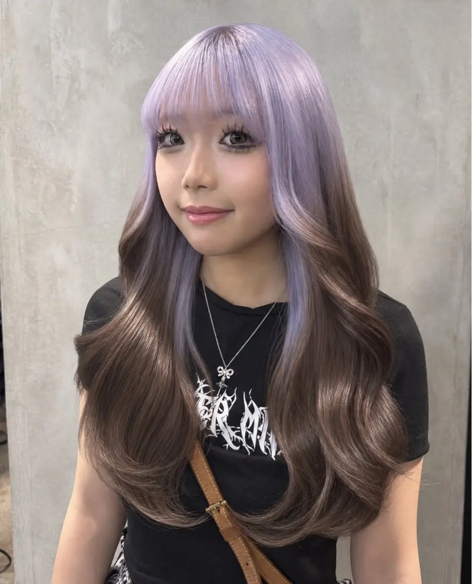 ロング カラー ヘアカラー トリートメント ☪ 令和GAL ☪️yumeka🪩のヘアスタイル