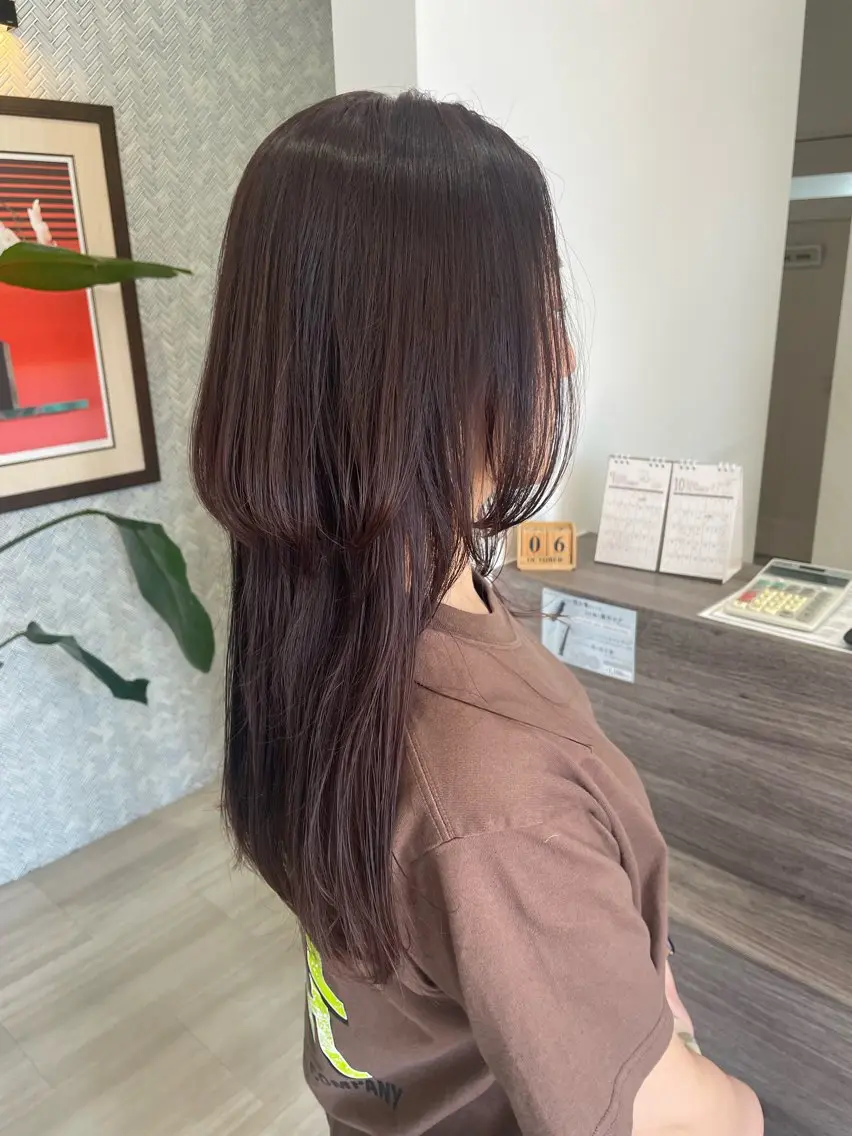 ロング カット ヘアカラー トリートメント 🌷岸 麻衣🌷のヘアスタイル