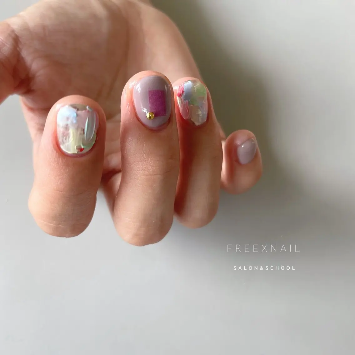 ネイル ハンドネイル ハンドケア freex nail /ニュアンス/個性派のネイルデザイン