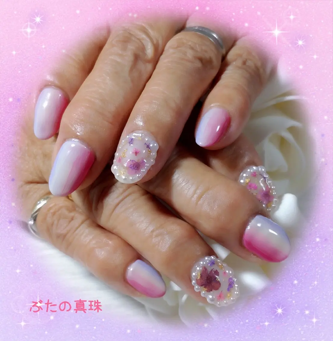 ネイル ハンドネイル 林 珠里のネイルデザイン