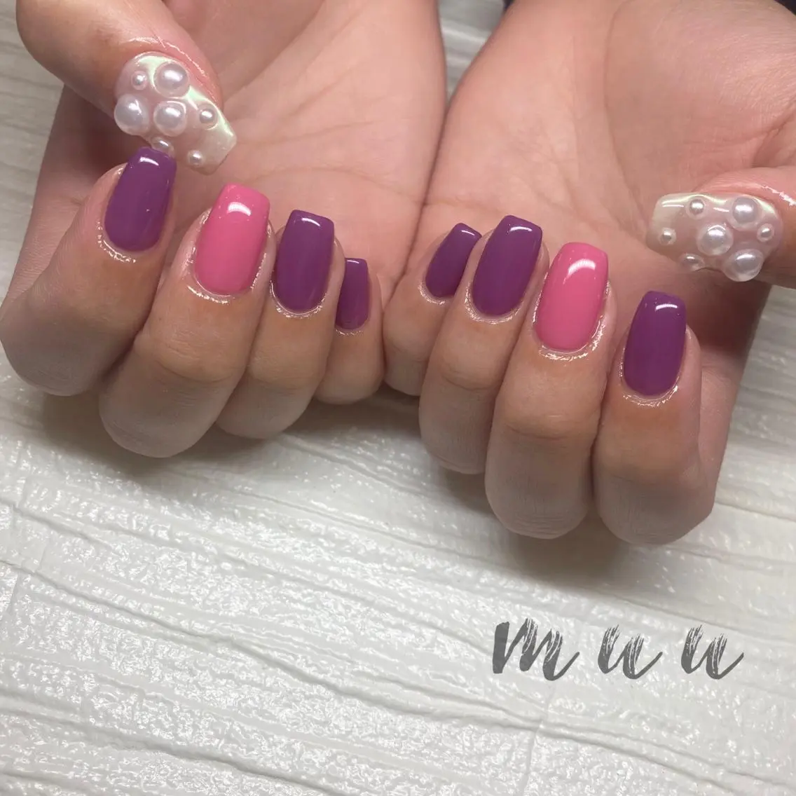 ネイル ワンカラーネイル muu nailのネイルデザイン