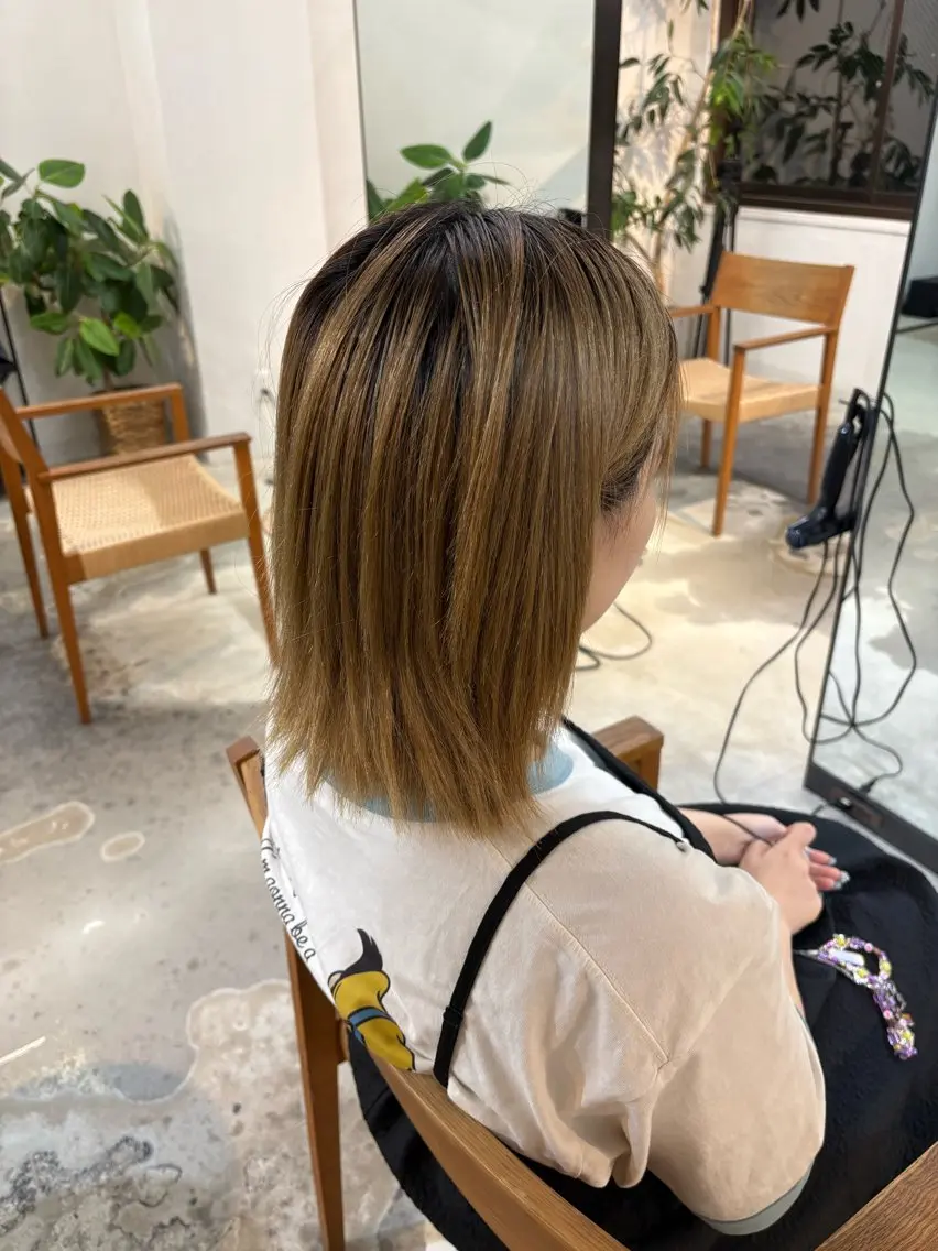 カラー ヘアカラー 砂原 みゆきのヘアスタイル