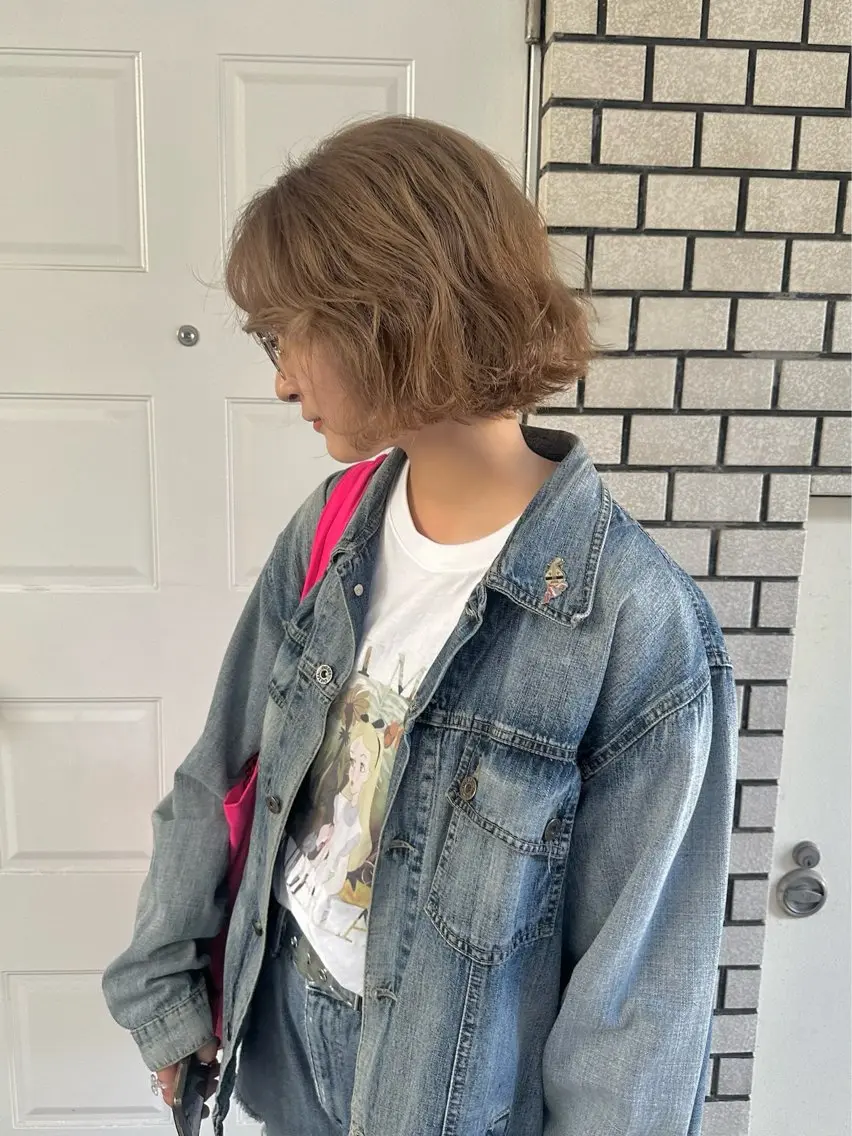 ミディアム カット ヘアカラー トリートメント NAGISA 🎀透明感カラー🎀のヘアスタイル