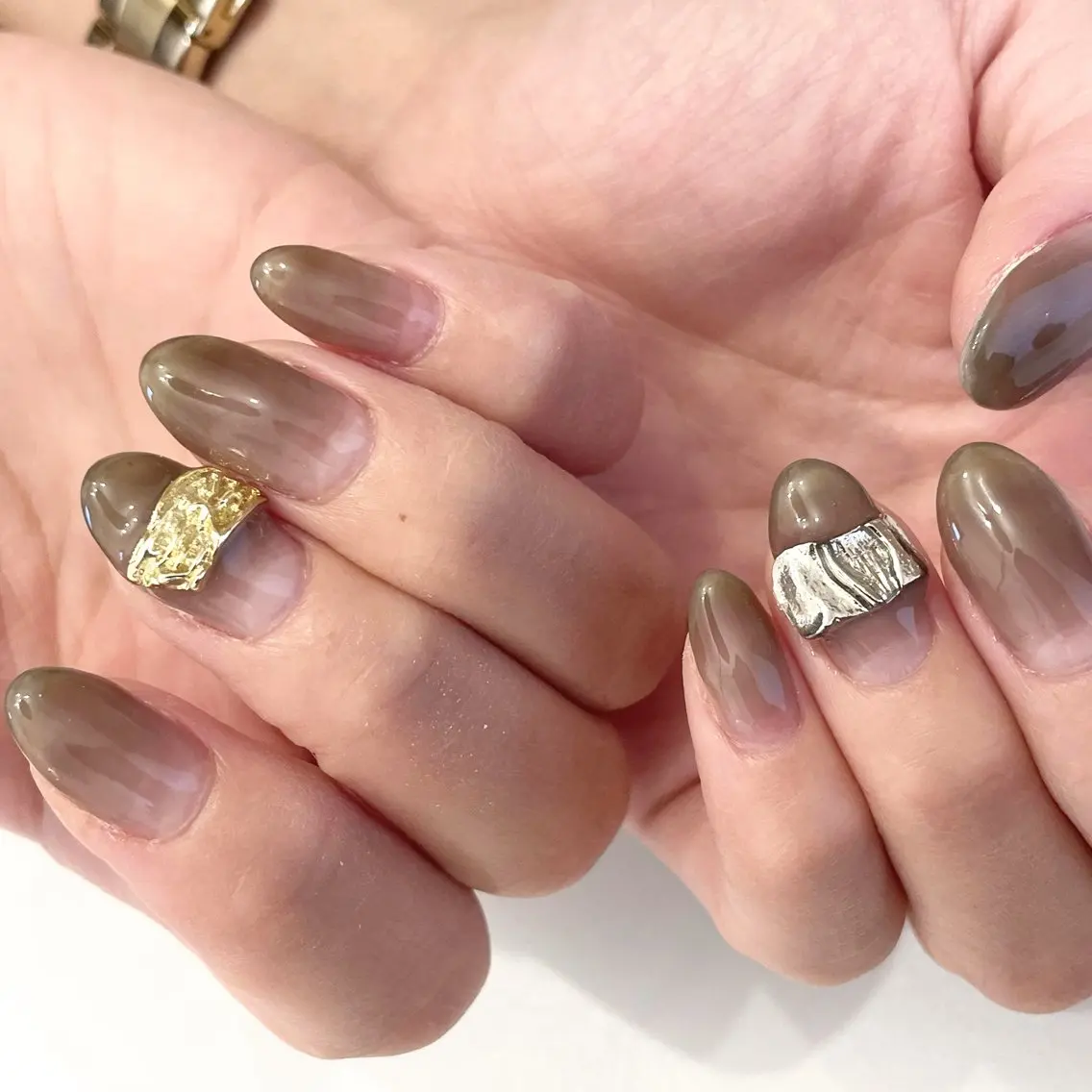ネイル ハンドネイル Sea  nail by emaのネイルデザイン