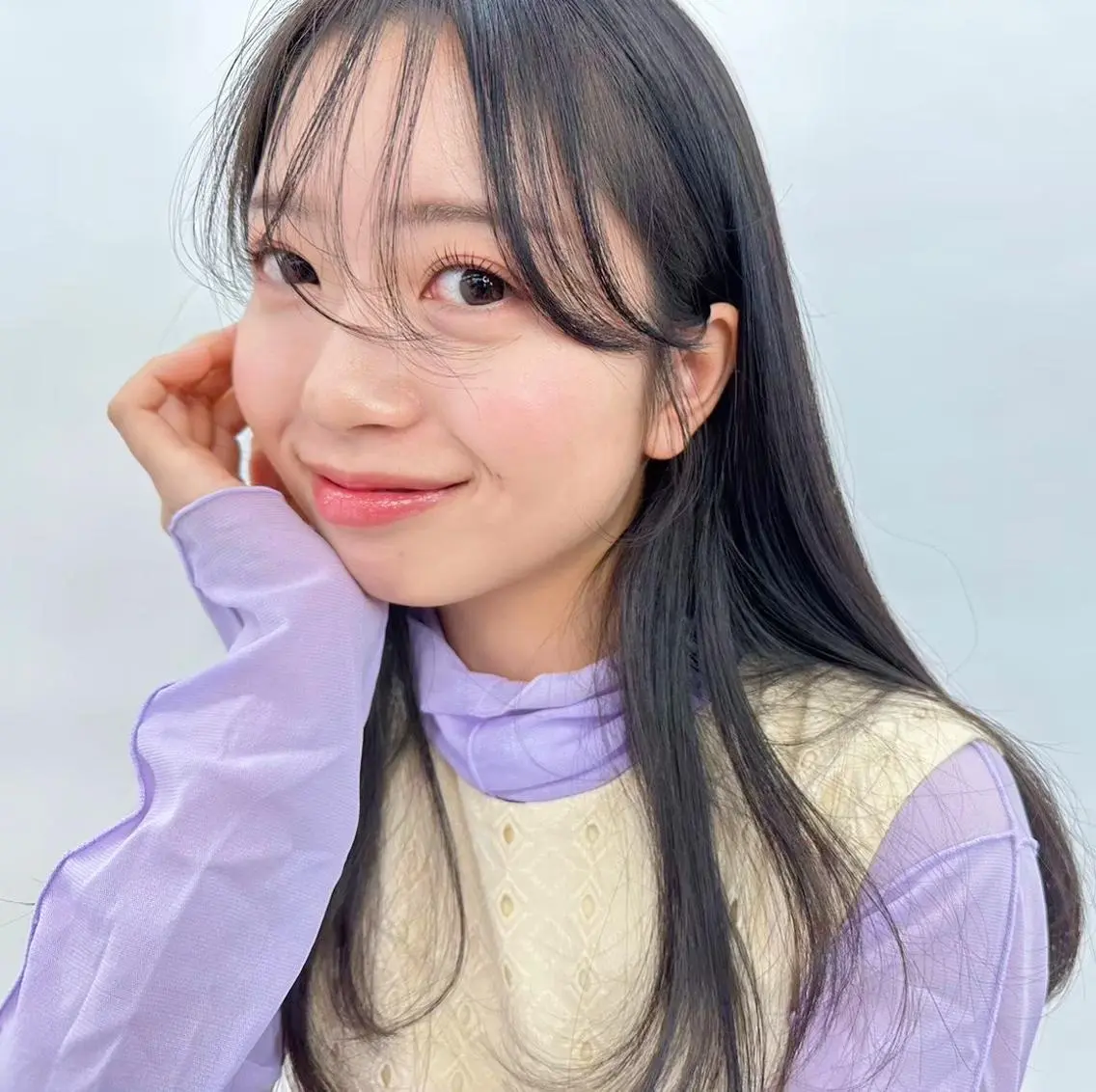 ロング ロング カット 縮毛矯正 似合わせヘア🤍 面田法子のヘアスタイル