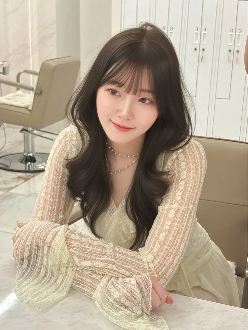 【🫶🏻ご新規様限定🫶🏻】トレンドレイヤーカット✂️+うる艶トリートメント🫧+韓国くびれ巻き🇰🇷✨の写真