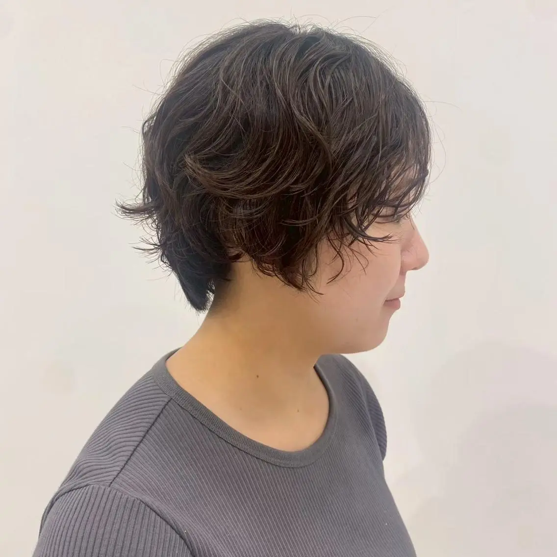 パーマ ミディアム カット パーマ パーマ特化✨/肥後 有紗のヘアスタイル