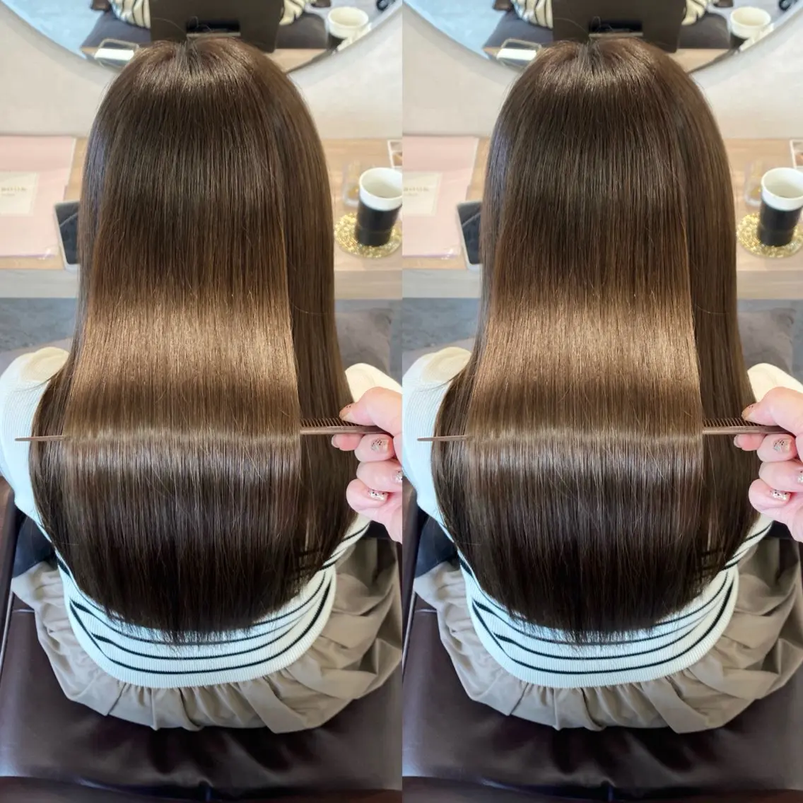 ロング カラー 髪質改善 トリートメント 髪質改善🫧ベージュ 椙山 響のヘアスタイル