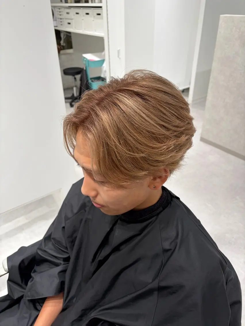 カラー メンズ ヘアカラー 推しカラー オタク美容師 山本のヘアスタイル