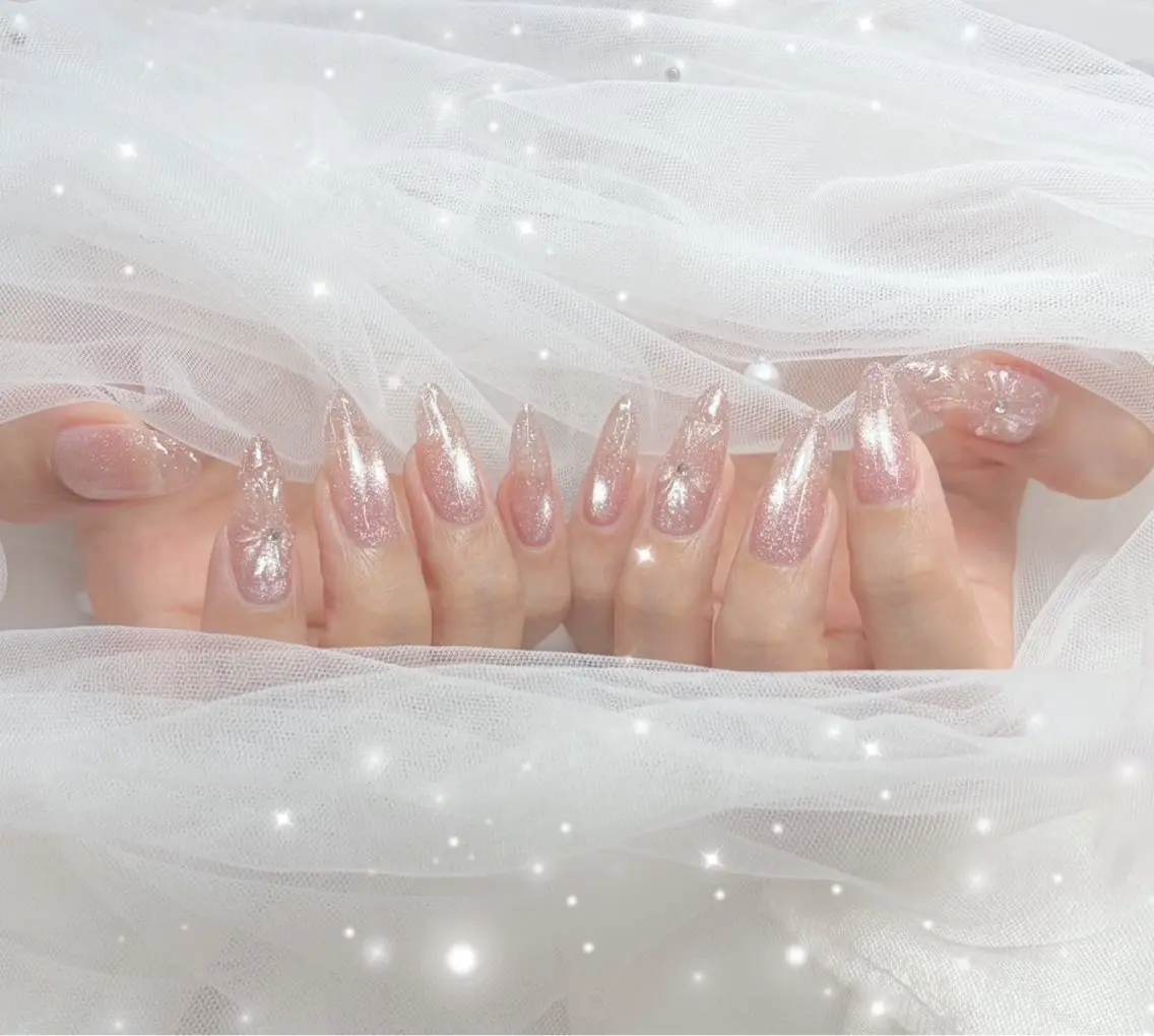 ハンド/オフあり🩷ワンカラー✨️長さだし10本の写真