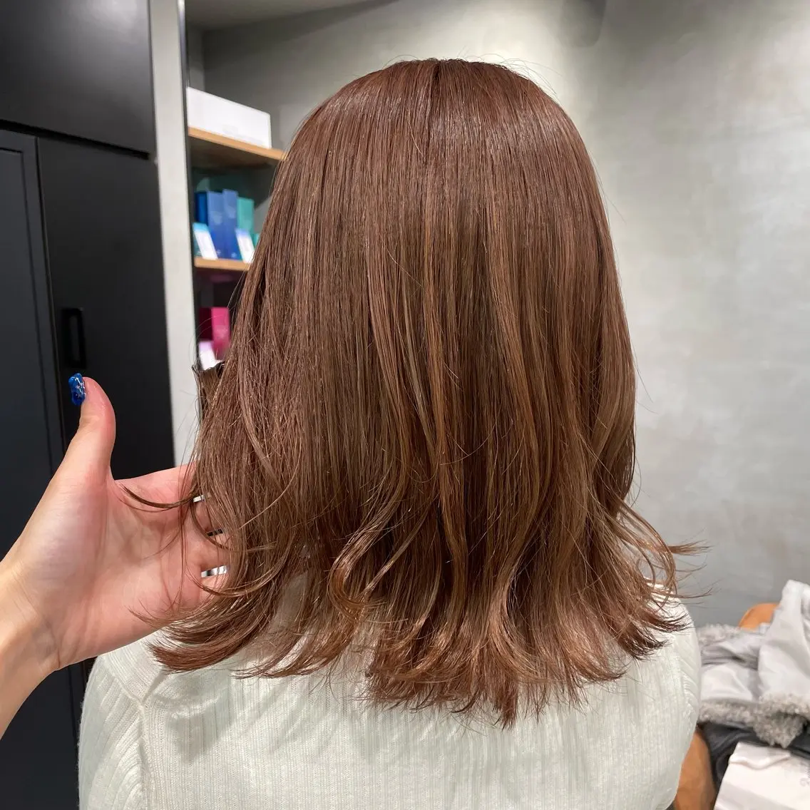 ミディアム カラー カット ヘアカラー ヘッドスパ ヘアセット モデル様募集中 /REIRIのヘアスタイル