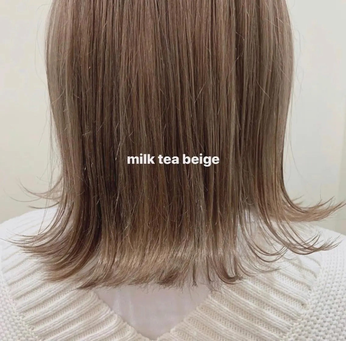ミディアム カラー ブリーチなしWカラー ／レイヤー🎀マリノのヘアスタイル