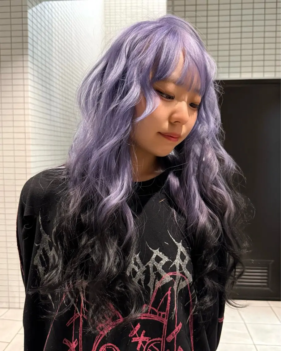 ロング カラー ヘアカラー 🌙町田色落ち特化 🌙れいのヘアスタイル