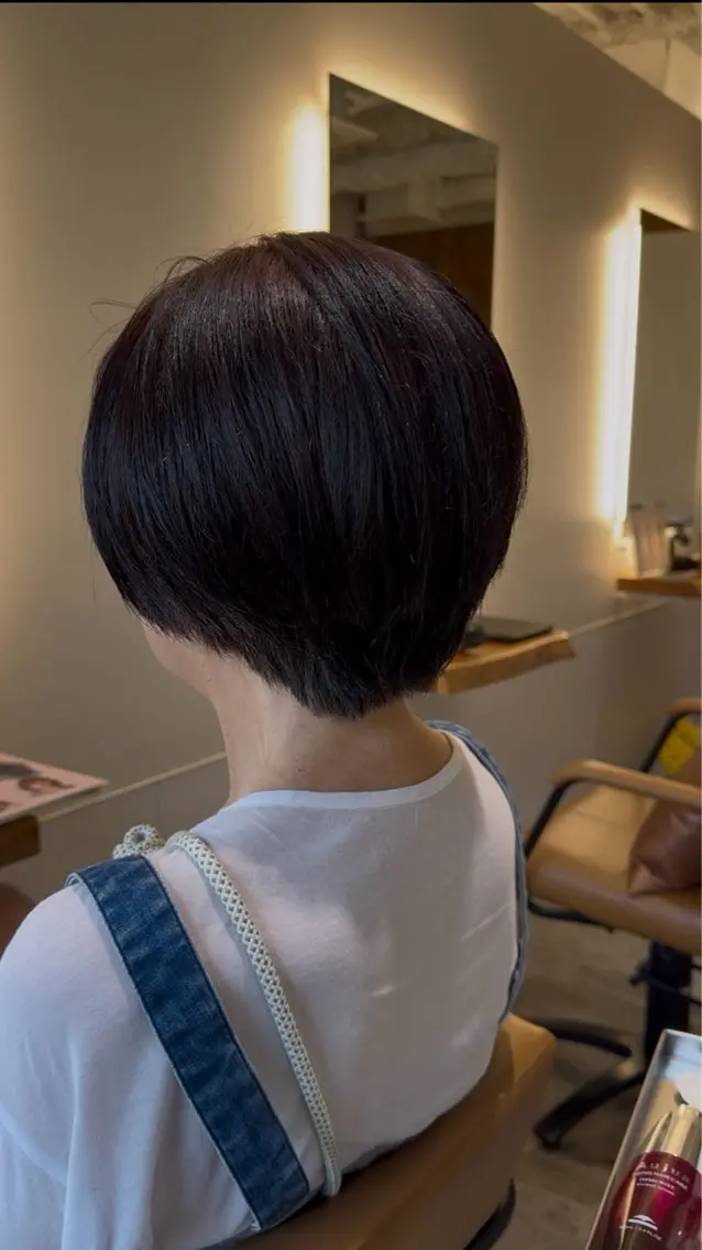 ショート ショートヘア 銀座骨格診断似合わせ 美容師中島年紀のヘアスタイル