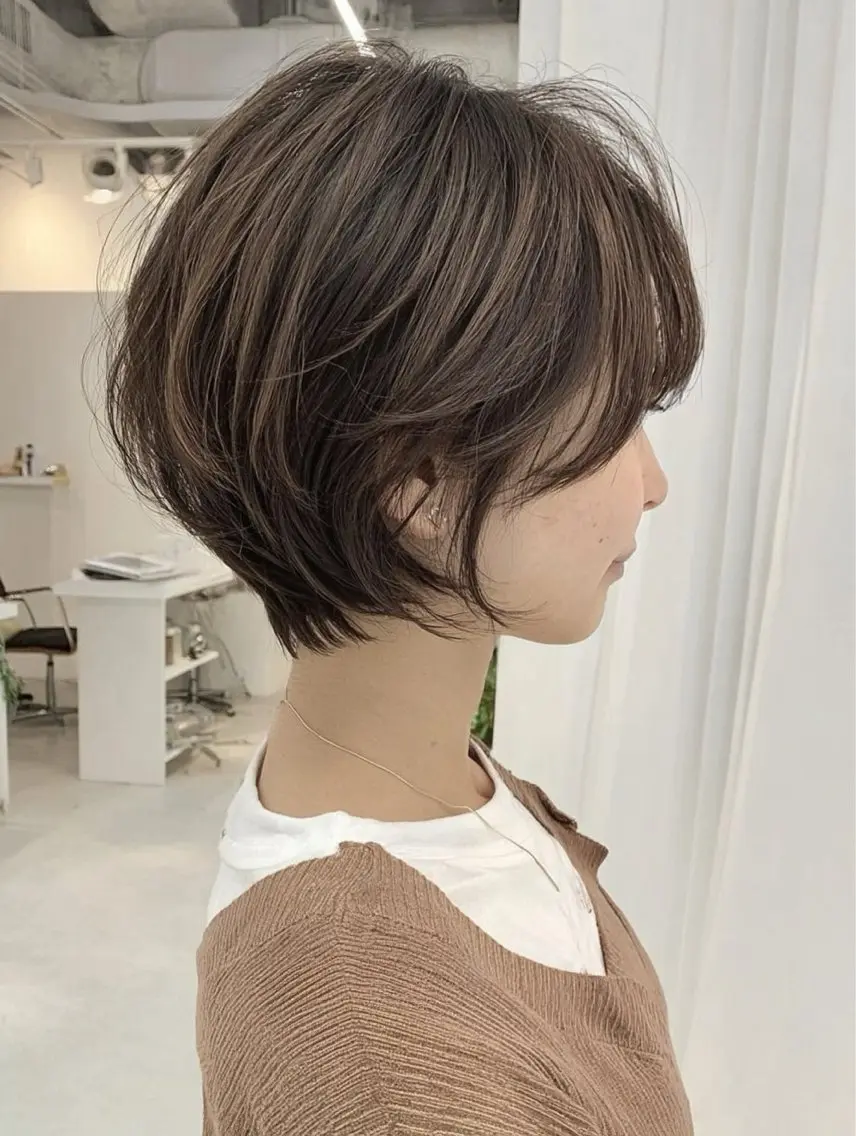 ショート 中村絵里奈レディース カットモデル🌷のヘアスタイル