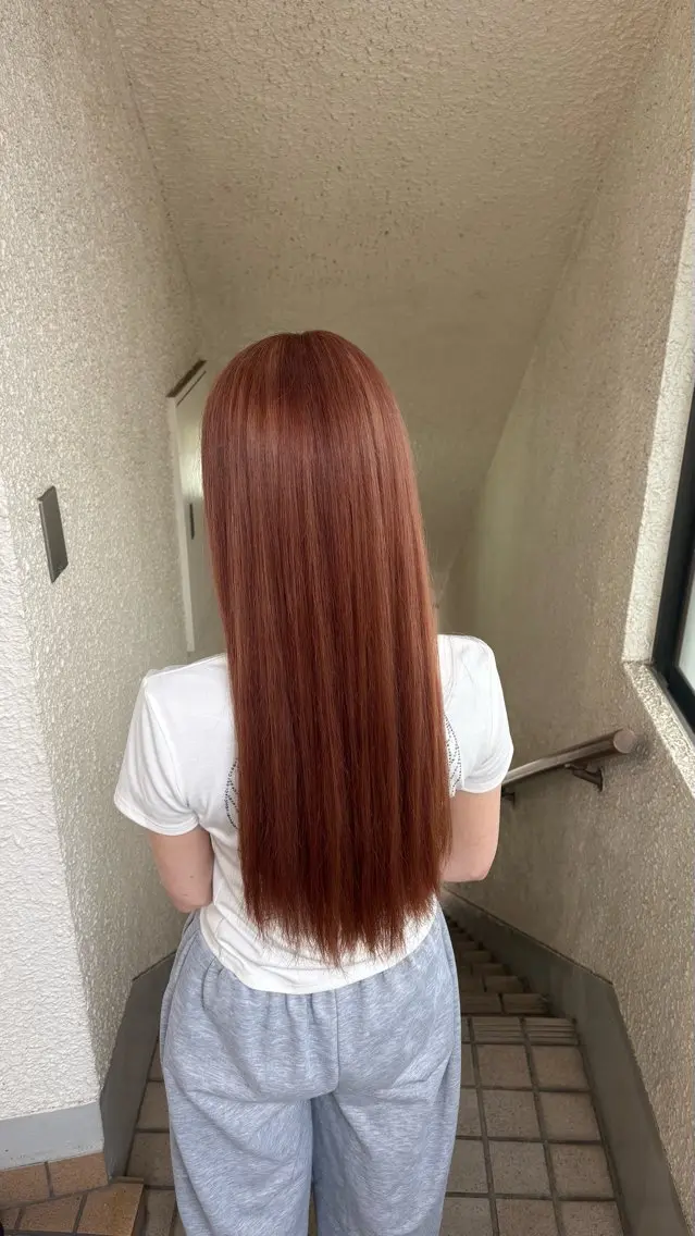 ロング カラー ブラウンカラー ピンクカラー ピンクブラウン 透明感color ゆうな🎀のヘアスタイル