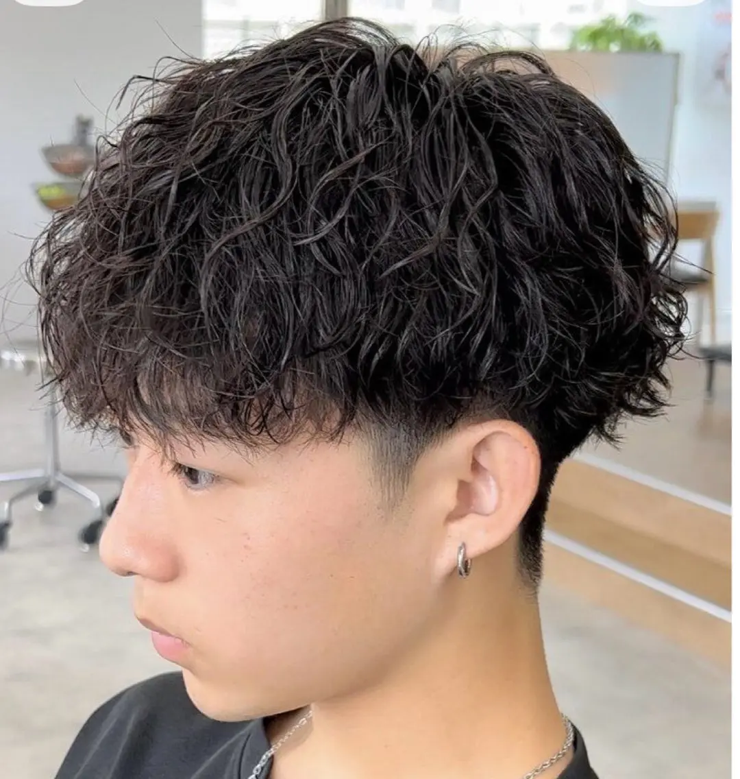 パーマ メンズ blossom 神田一瑳のヘアスタイル