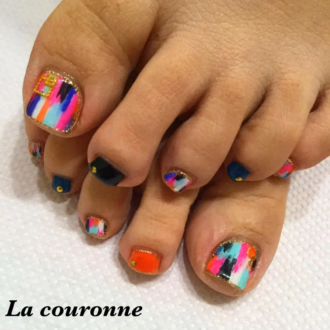ネイル フットネイル Lacouronne NATSUMIのネイルデザイン