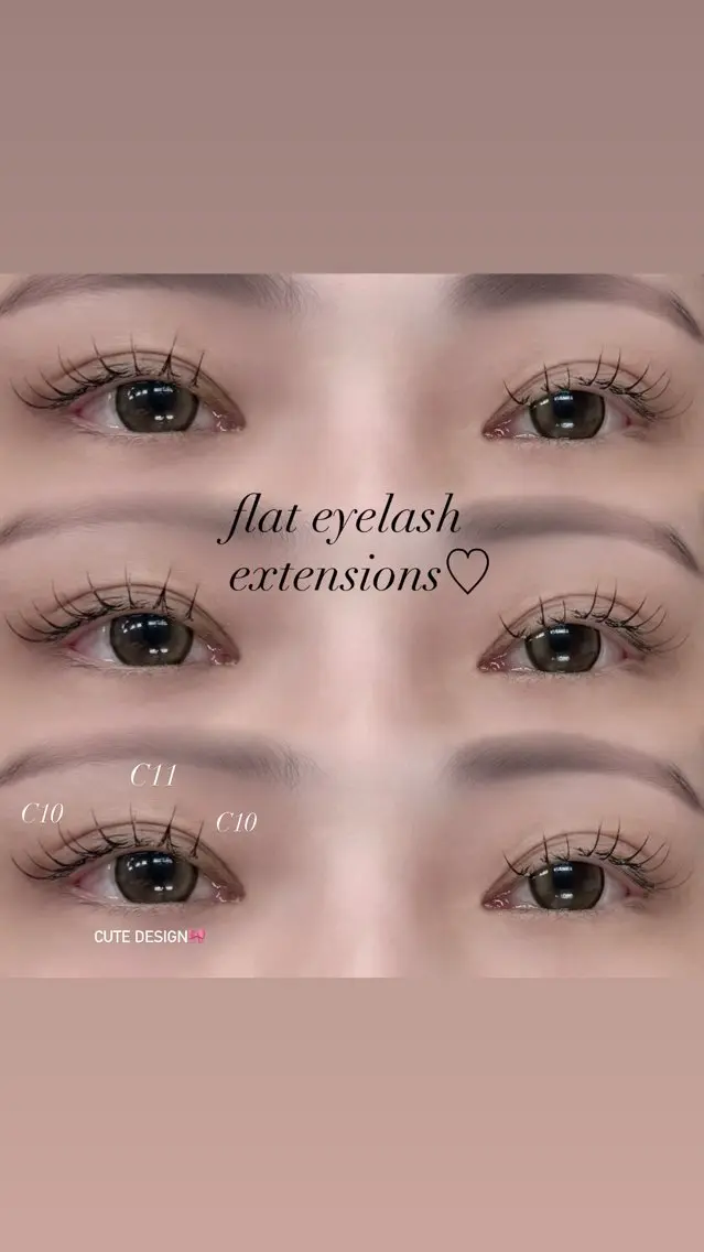 マツエク・マツパ フラットラッシュ 心 【EYELA】のマツエク・マツパデザイン