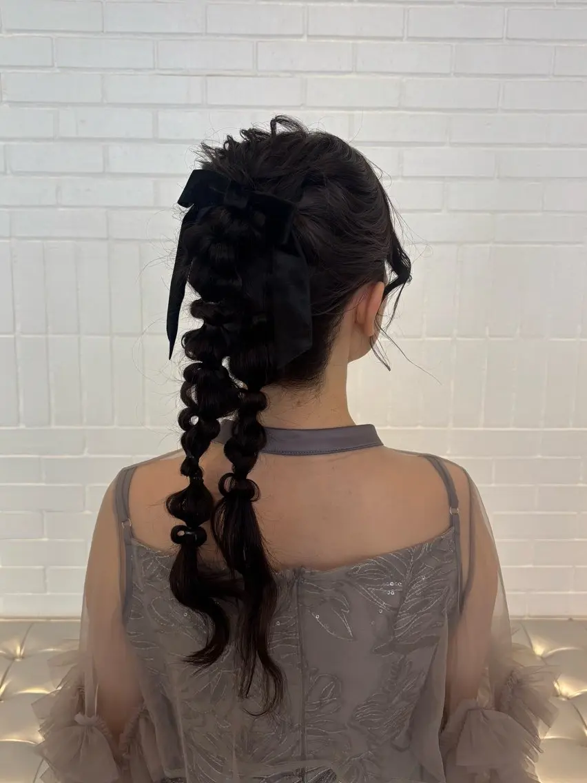 ロング ヘアアレンジ エクステ 似合わせカット ヘアセット レイヤー sala 推しカラー職人🎀のヘアスタイル