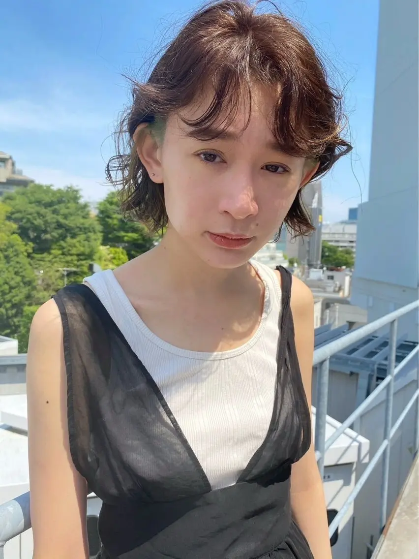 ミディアム カラー パーマ 平日オススメ✨ コスパ&タイパ✨山下のヘアスタイル