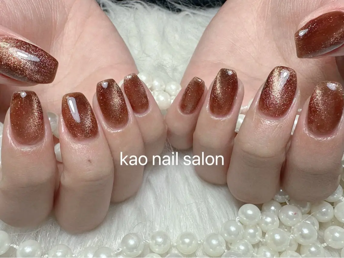 ネイル kao nail マグネット/長さだしのネイルデザイン
