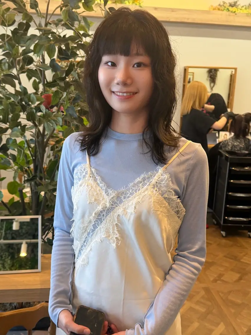 セミロング カラー カノエ博多ミスト / 寺原聡太のヘアスタイル