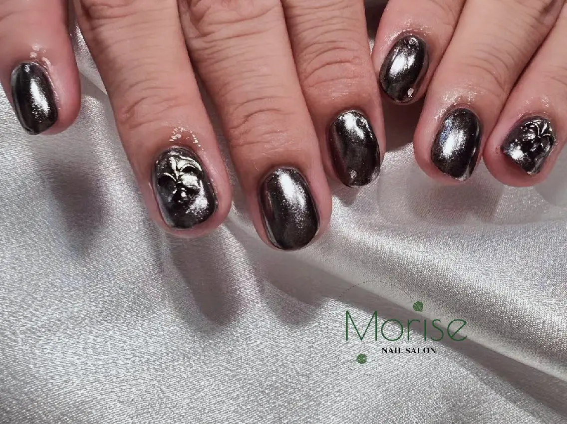ネイル フットネイル フレンチネイル ジェルネイル ガラスフレンチ 韓国ネイル ハンドネイル ハンドケア MoriseNail 表参道のネイルデザイン