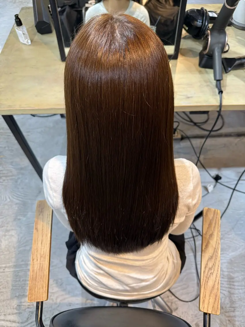 ロング カラー ヘアカラー 坂本 優奈のヘアスタイル