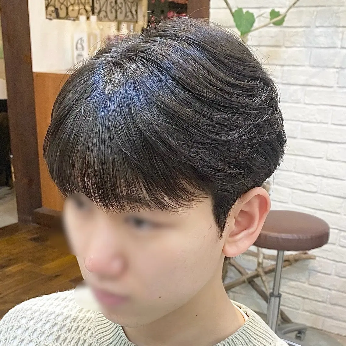 パーマ メンズ マッシュ カット パーマ メンズ専門/韓国風 ❤️🔥吉野あいかのヘアスタイル