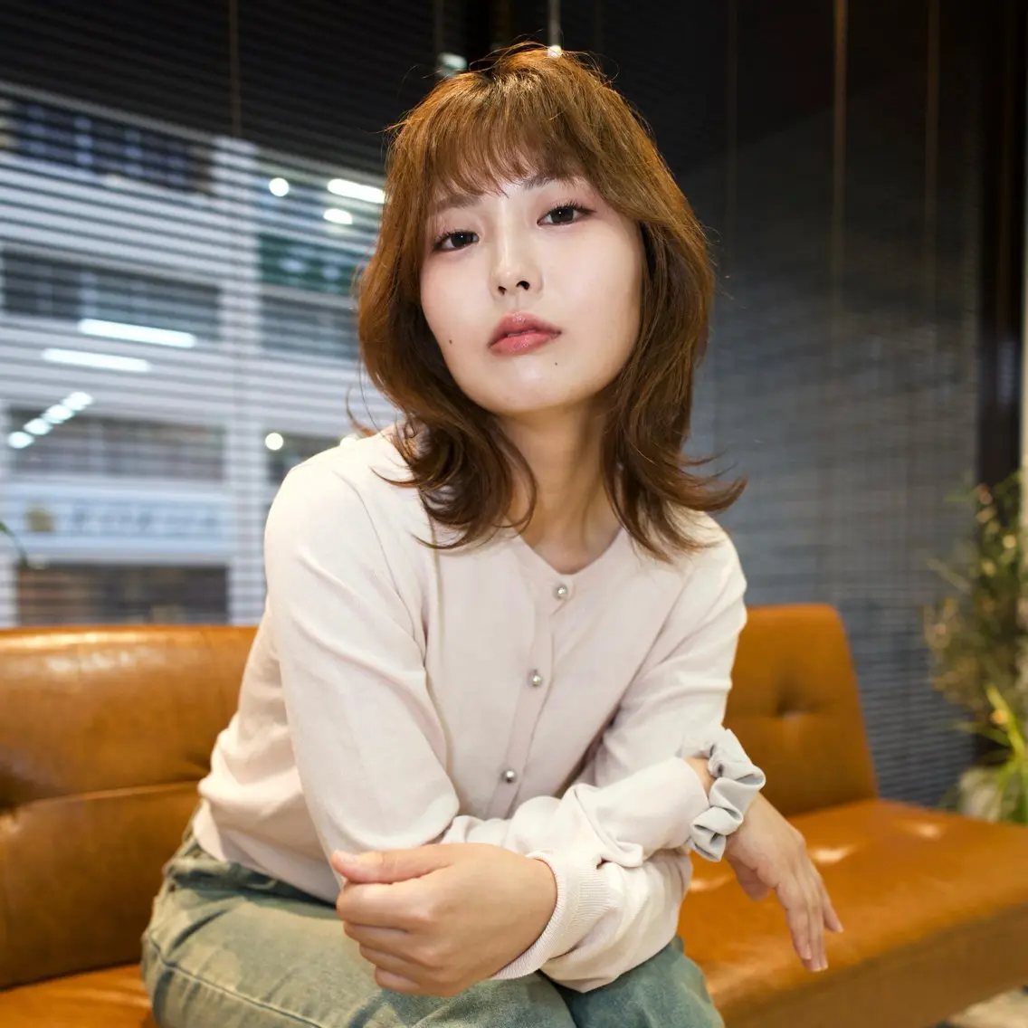ミディアム くびれヘア くびれレイヤー レイヤーカット カット ヘアカラー 💎お顔まわりカット 【シクネ】ユウダイのヘアスタイル