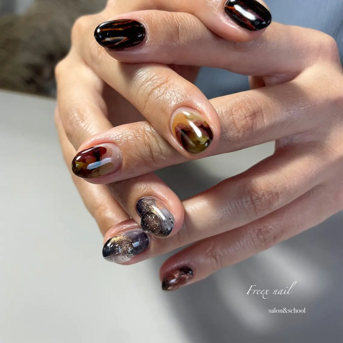 ネイル ニュアンスネイル ハンドネイル ハンドケア freex nail /ニュアンス/個性派のネイルデザイン