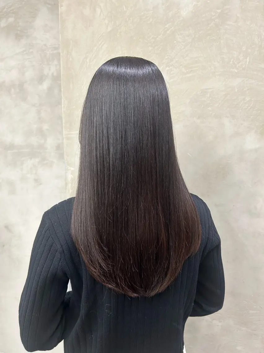 ロング 縮毛矯正 🌼髪質改善/透明感 艶髪タケドミのヘアスタイル