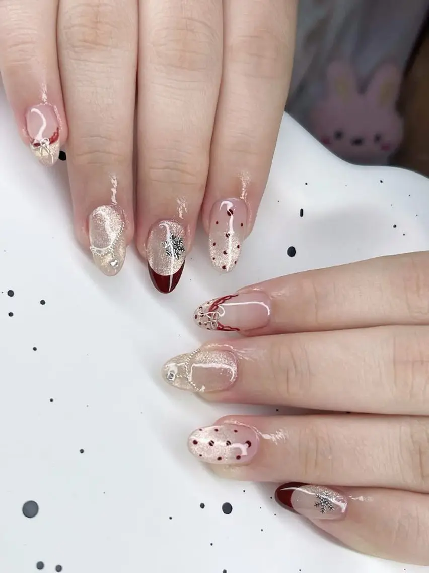 ネイル チークネイル フットネイル フレンチネイル グラデーション 韓国ネイル YUKI NAILのネイルデザイン
