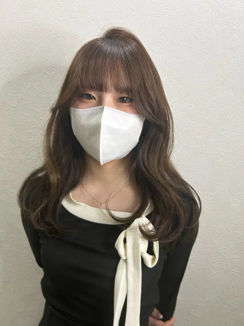 ロング カット ヘアカラー トリートメント 剣持友希/ifh iizuka/高崎のヘアスタイル