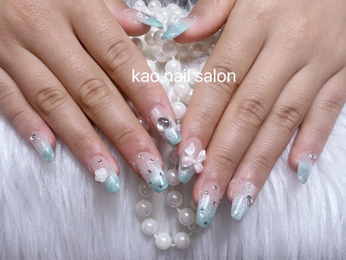 ネイル ハンドネイル kao nail マグネット/長さだしのネイルデザイン