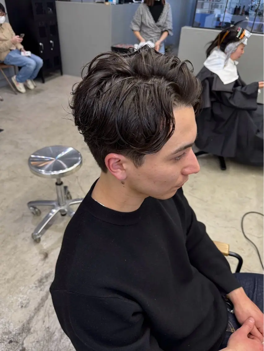 ショート パーマ メンズ メンズ専門サロン wokeのヘアスタイル