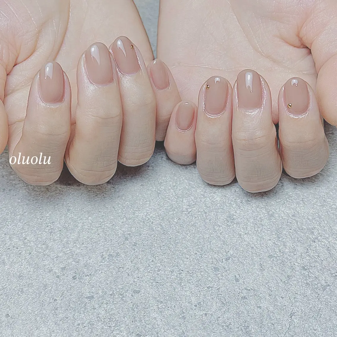 ネイル アートネイル フットネイル ニュアンスネイル オフィスネイル ワンカラーネイル 大村 紬華のネイルデザイン
