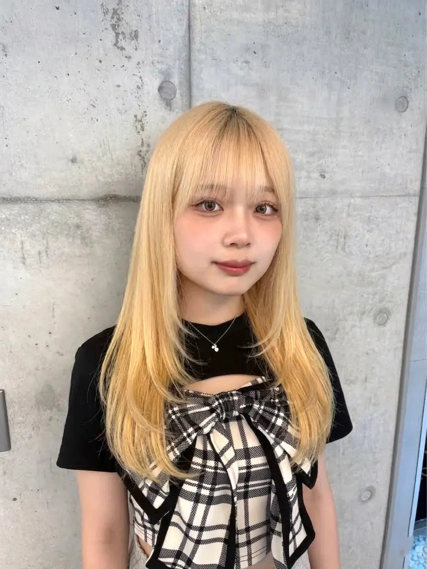 ロング 🦋ハイトーン×ア レンジ💫Leenaのヘアスタイル