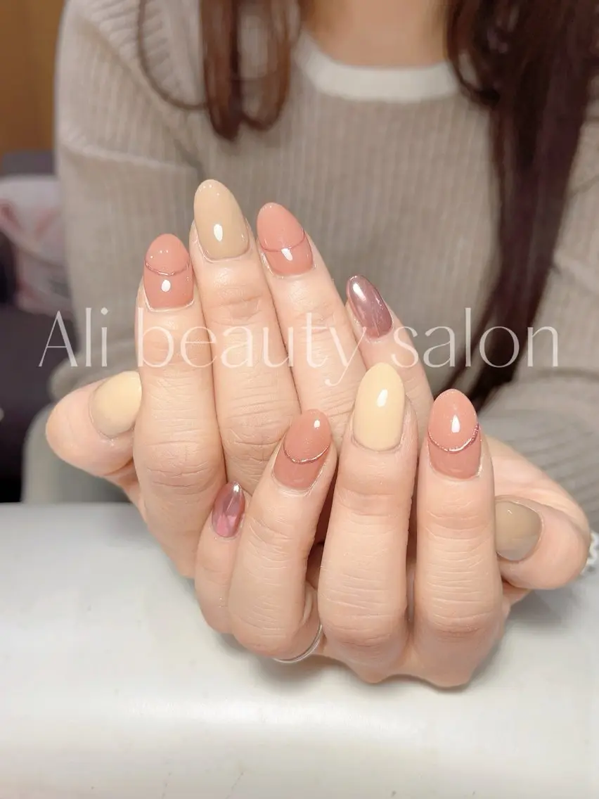 ネイル シンプルネイル ハンドネイル Ali 新小岩 ネイル専門のネイルデザイン