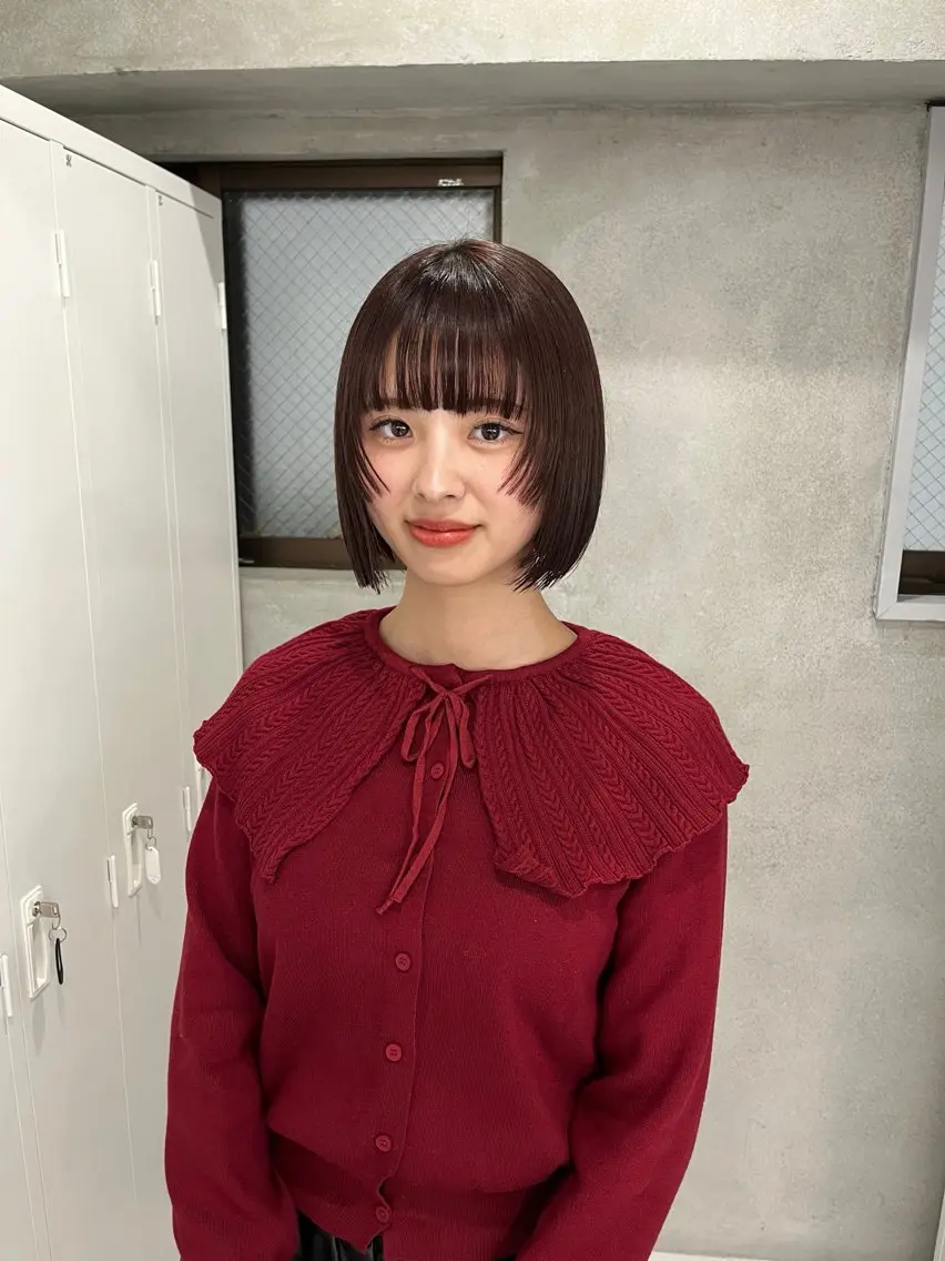 ショート カラー ブリーチ ラベンダーカラー ブリーチなしカラー sena⌇ベージュ⌇ ブリーチなしWカラーのヘアスタイル