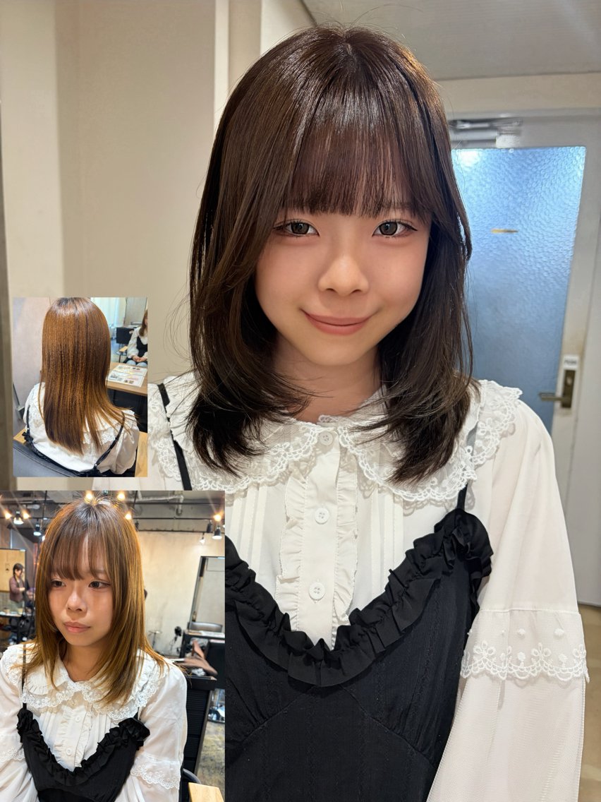 ミディアム カラー カット ヘアカラー ECOO 心斎橋/宮脇美奈のヘアスタイル