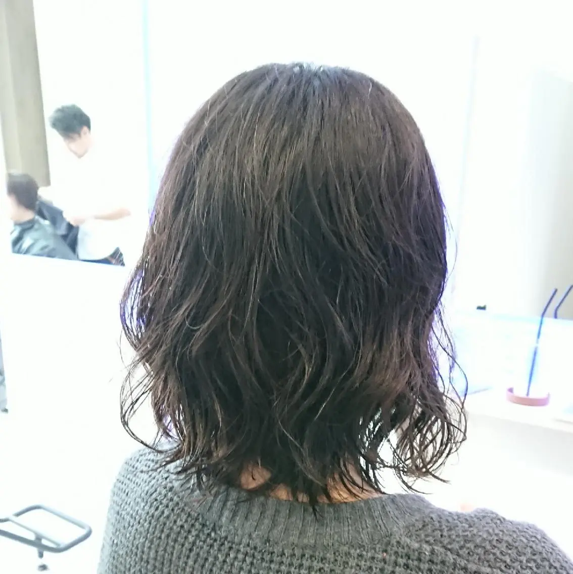 ミディアム パーマ カット パーマ 小林 伸行のヘアスタイル