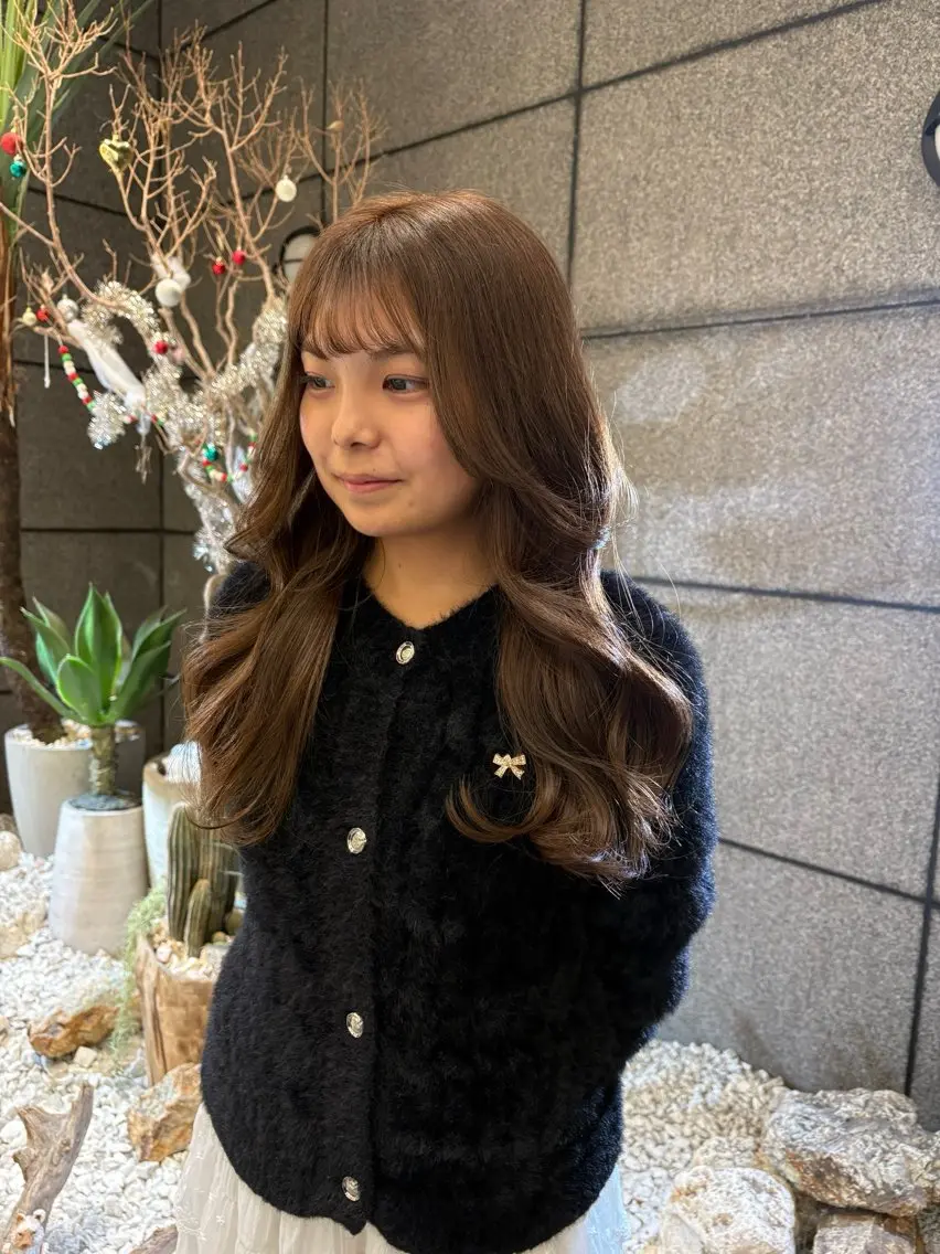 ロング 髪質改善 ヘアカラー yurika🎀 透明感カラー🫧のヘアスタイル