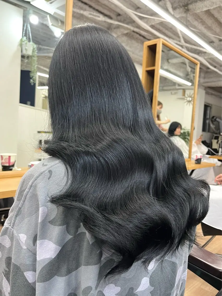 ロング カラー パーマ ヘアアレンジ メンズ ベージュカラー 顔周りカット 髪質改善 レイヤーカット トリートメント ヘアカラー トリートメント 💎髪質改善特化💎 RUITOのヘアスタイル