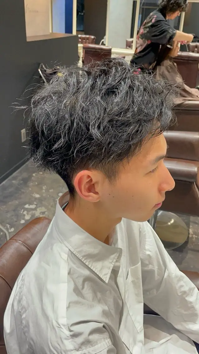 パーマ メンズ カット パーマ 💈メンズ職人 ルキト💈のヘアスタイル