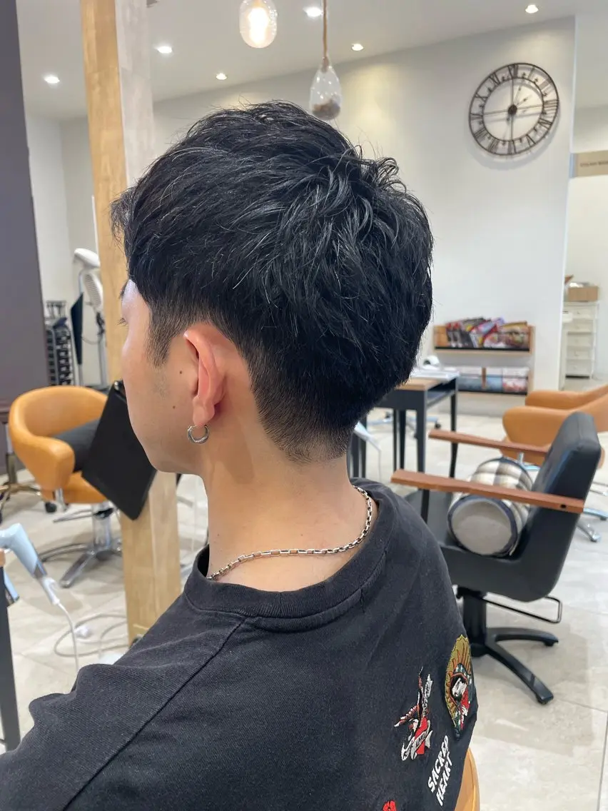 ショート メンズ カット 野水 隆雅のヘアスタイル