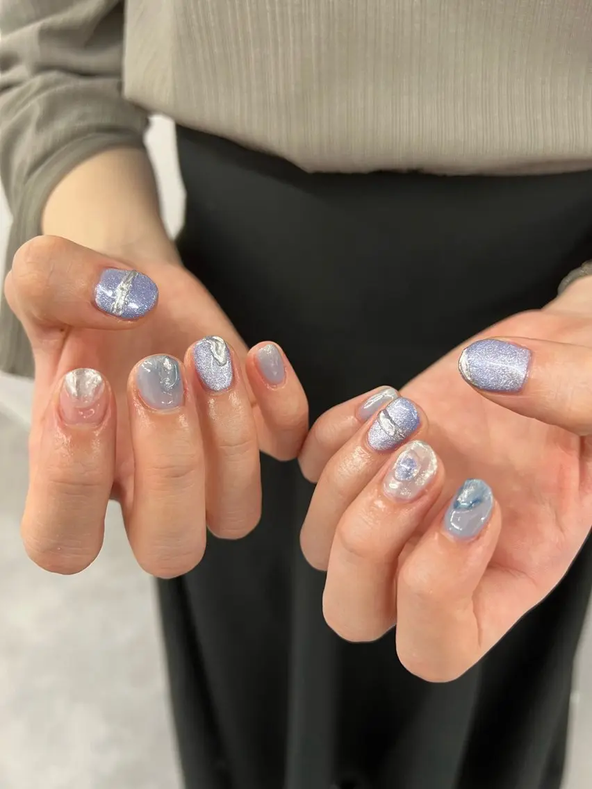 ネイル ジェルネイル 韓国ネイル ニュアンスネイル パラジェル シンプルネイル Bana_ Nailのネイルデザイン