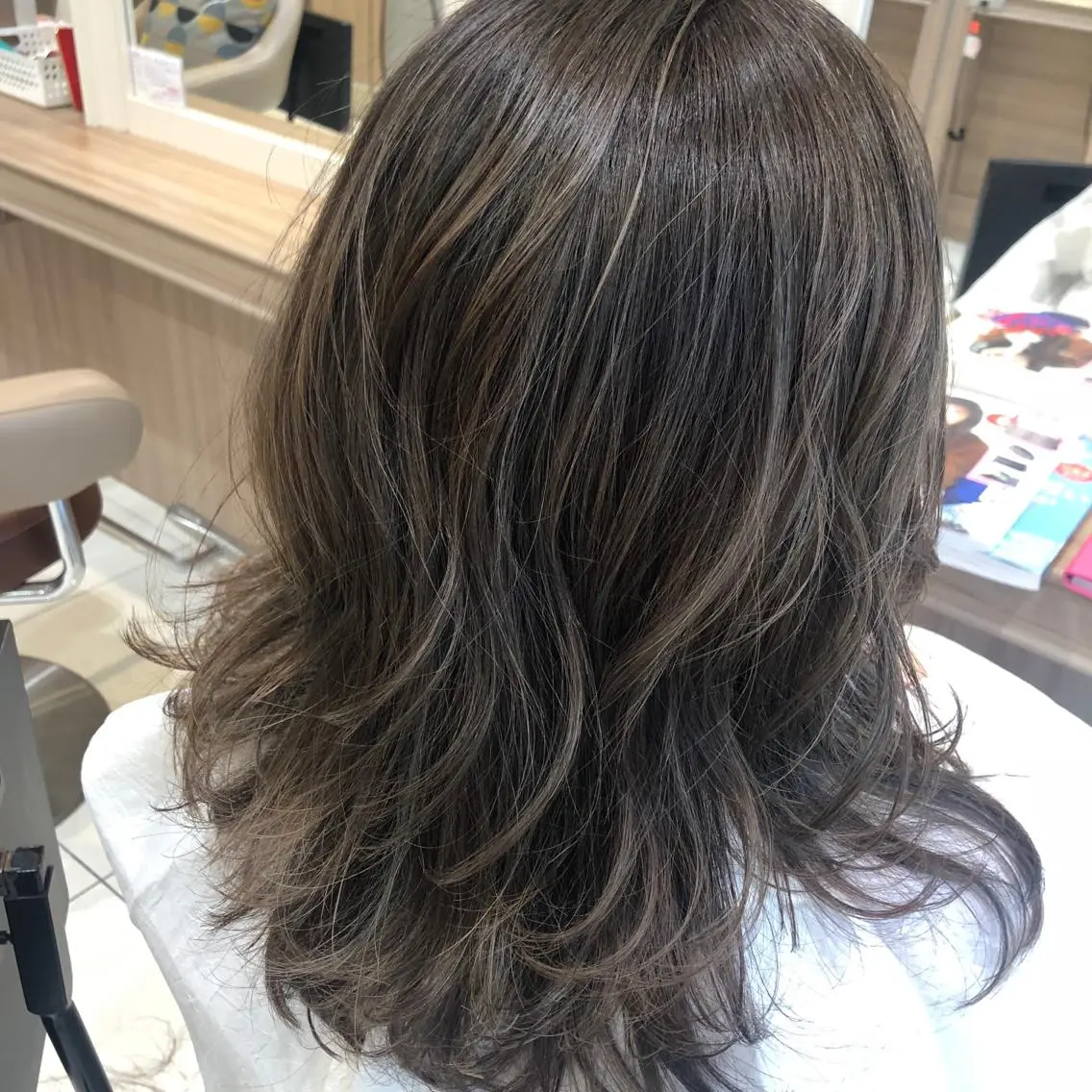 ロング カット ヘアカラー トリートメント ママ美容師⭐️ シモダイラ ヒデミのヘアスタイル